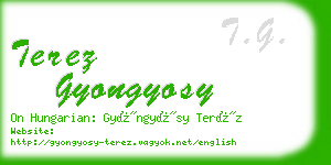 terez gyongyosy business card